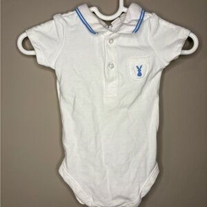 Janie and Jack One Piece Baby Bunny Pique Polo Bodysuit Boy’s Easter 0-3 Months